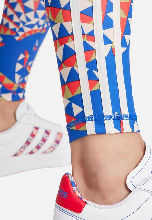 adidas Performance - Farm Leggings - Bold Blue/Bliss Orange