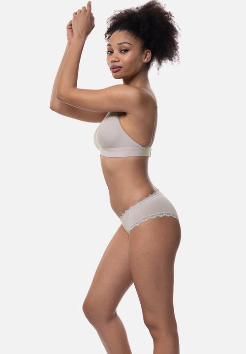DORINA - Cali 2pack non padded bralette - ivory & beige