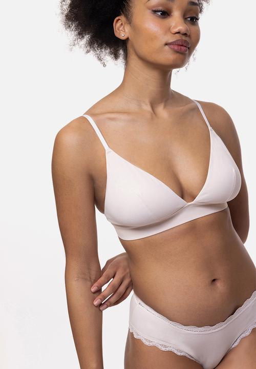 DORINA - Cali 2pack non padded bralette - ivory & beige