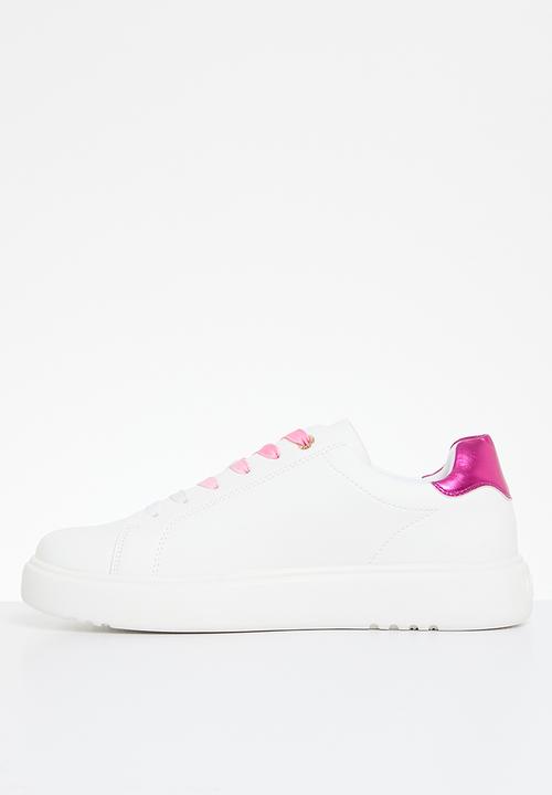 Nine West - Setta sneaker - white & fuchsia