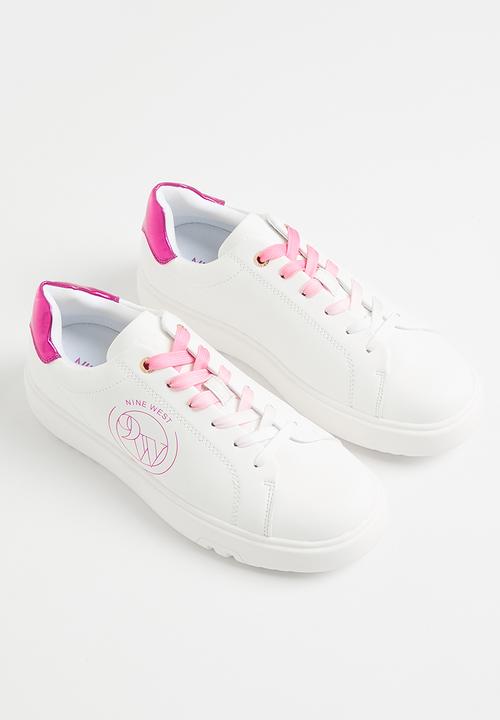 Nine West - Setta sneaker - white & fuchsia