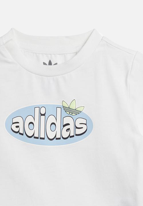 adidas Originals - Short tee set - white & clear sky