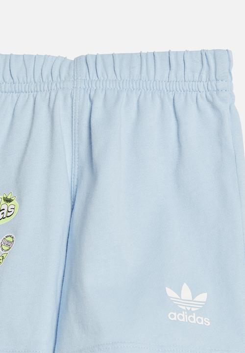 adidas Originals - Short tee set - white & clear sky
