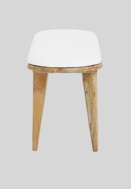 Sixth Floor - Phoenix bench - natural & white 