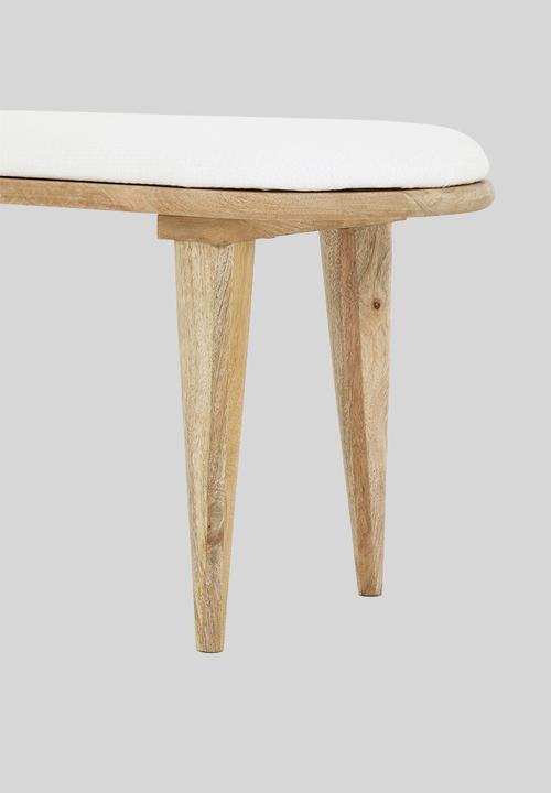 Sixth Floor - Phoenix bench - natural & white 