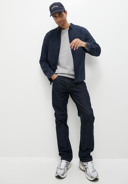Superbalist - Knit cotton crew pullover - grey melange