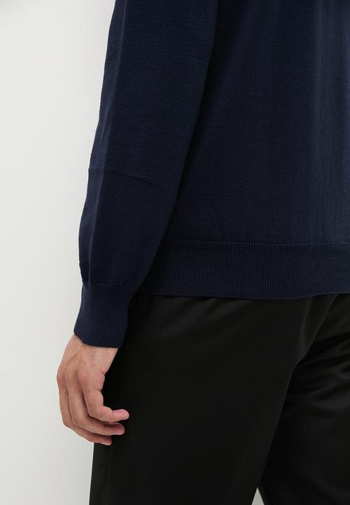 Superbalist - Knit cotton crew pullover - navy