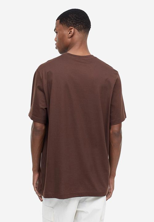 H&M - Regular fit printed T-shirt - Brown
