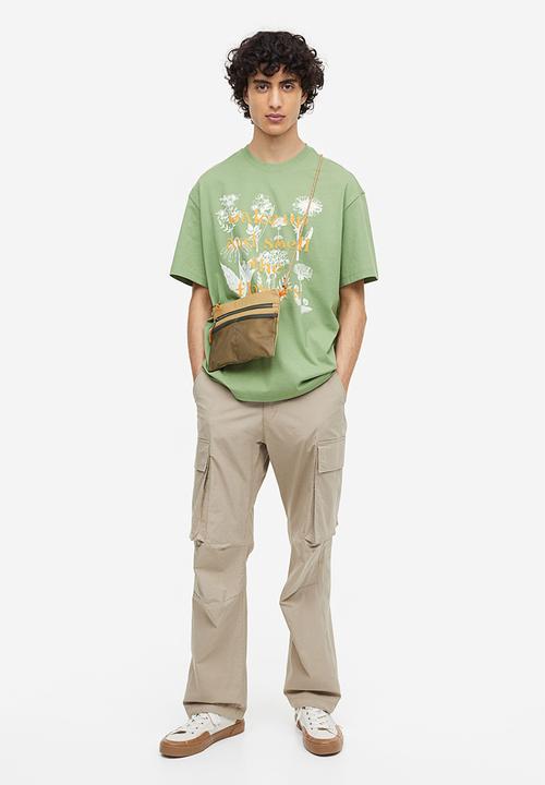H&M - Loose fit printed T-shirt - Green