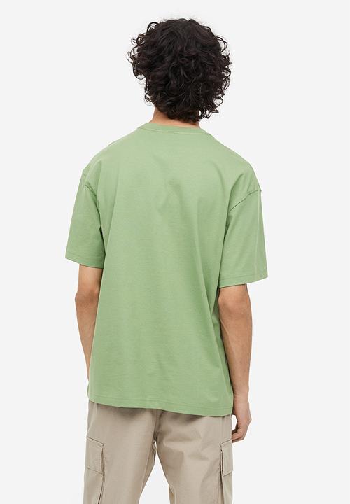 H&M - Loose fit printed T-shirt - Green