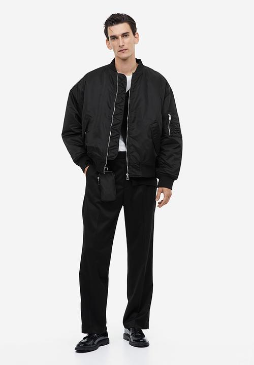 H&M - Loose fit bomber jacket - black
