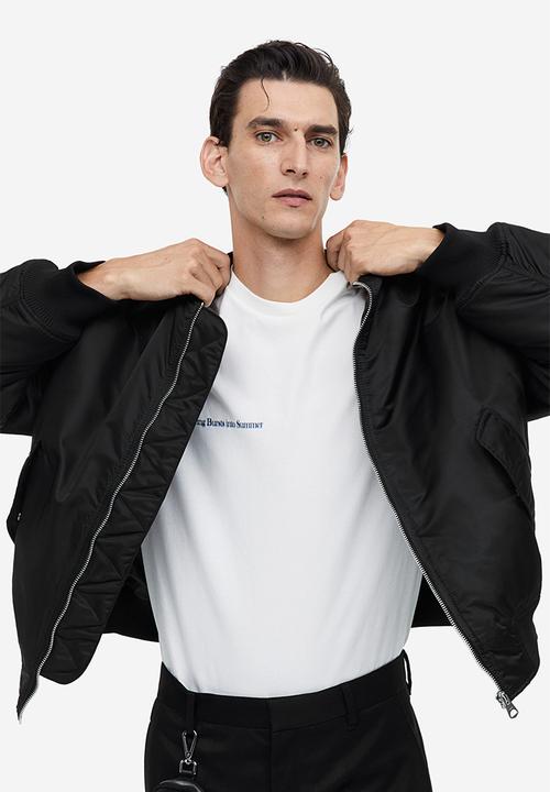 H&M - Loose fit bomber jacket - black