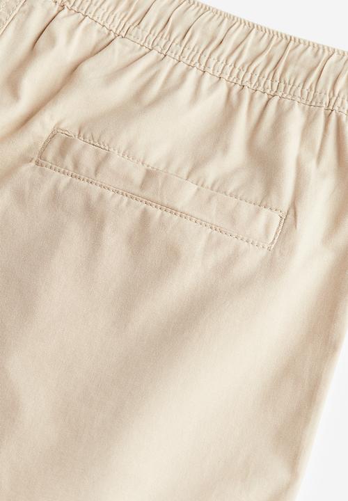 H&M - Regular fit cotton shorts - beige