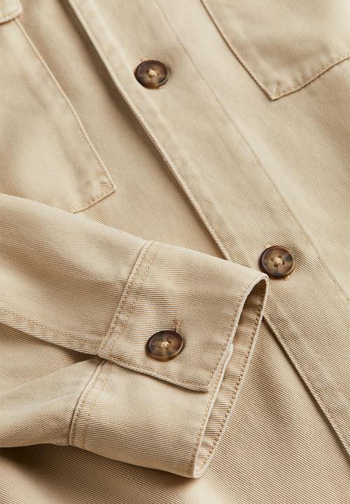 H&M - Regular fit lyocell overshirt - beige