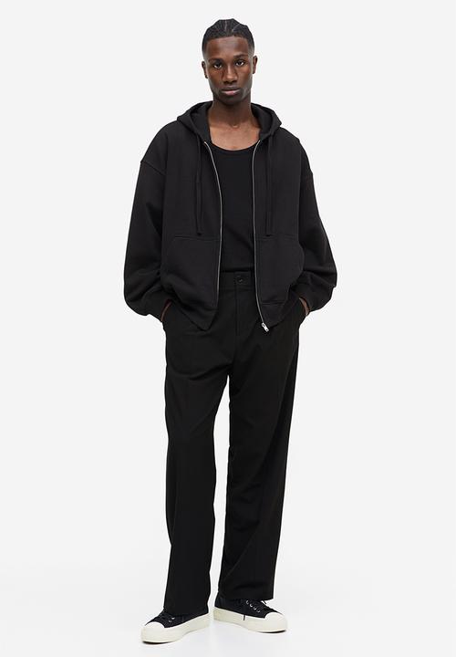 H&M - Slim fit ribbed vest top - black