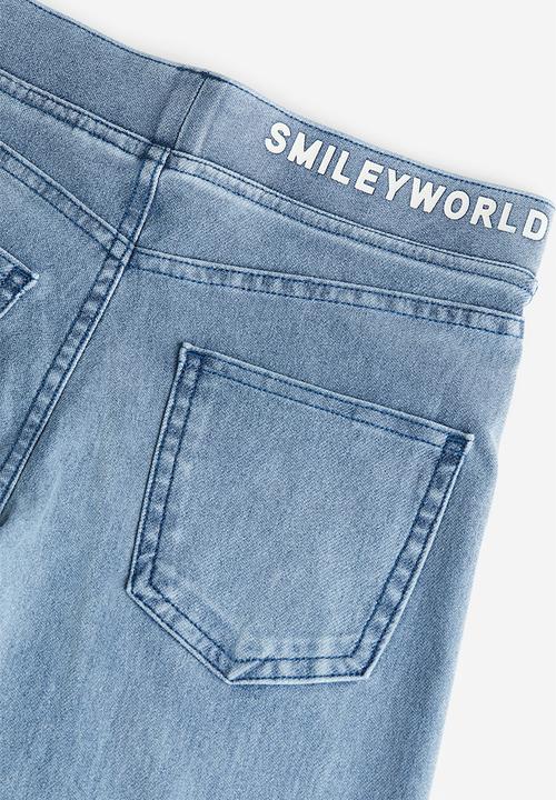 H&M - Wide printed trousers - Blue