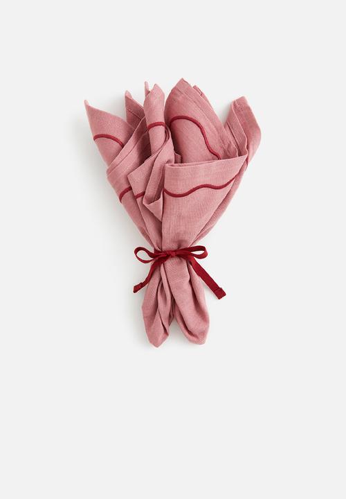 H&M - 2-pack napkins - pink