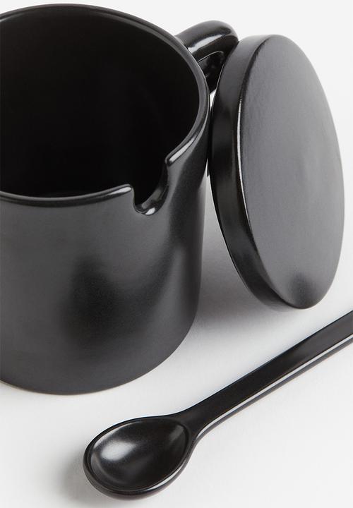 H&M - Stoneware marmalade jar - Black