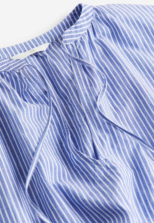 H&M - Cotton tunic dress - blue striped