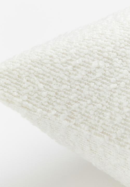 H&M - Bouclé cushion cover - white