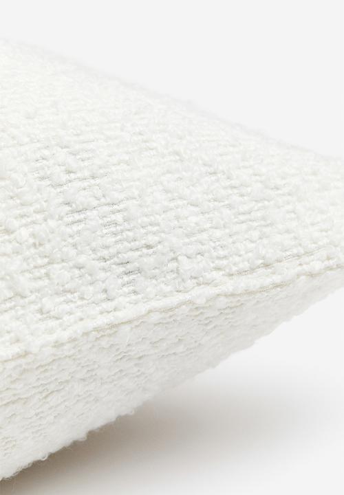 H&M - Bouclé cushion cover - white