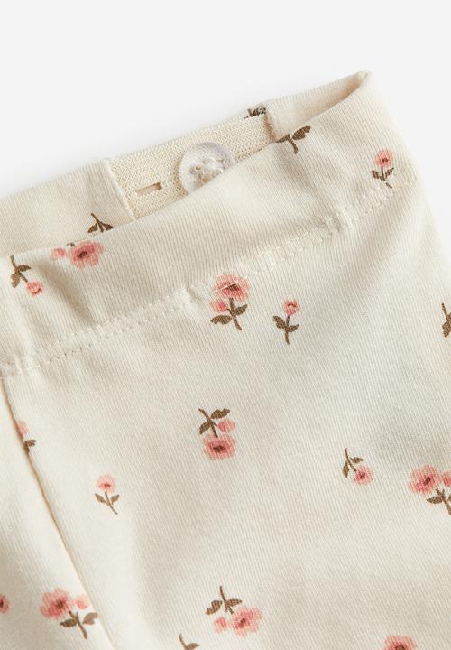 H&M - 2-Piece blouse and leggings set - blue & beige