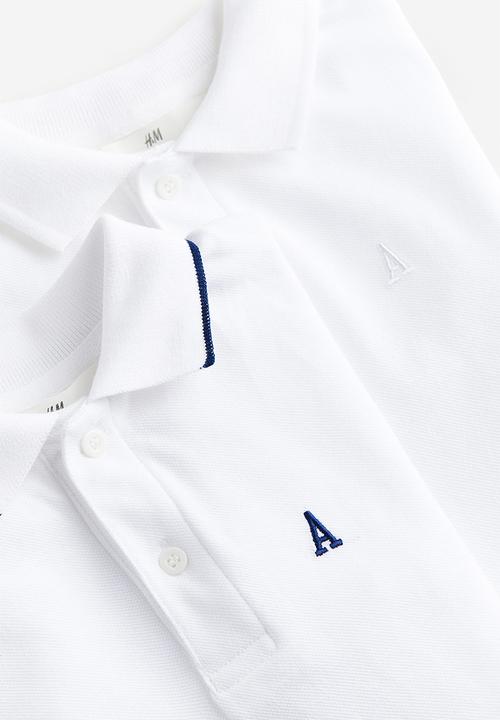 H&M - 2-pack polo shirts - white