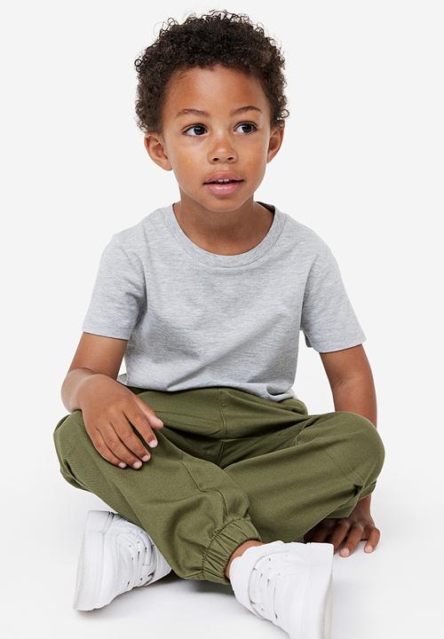 H&M - 2-Pack cotton joggers - green & brown