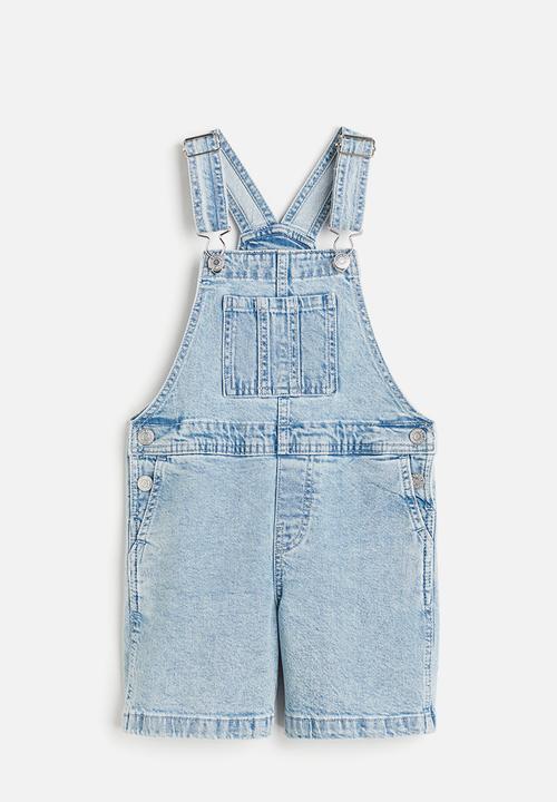 H&M - Denim dungaree shorts - blue