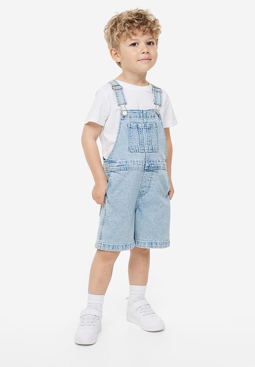 H&M - Denim dungaree shorts - blue