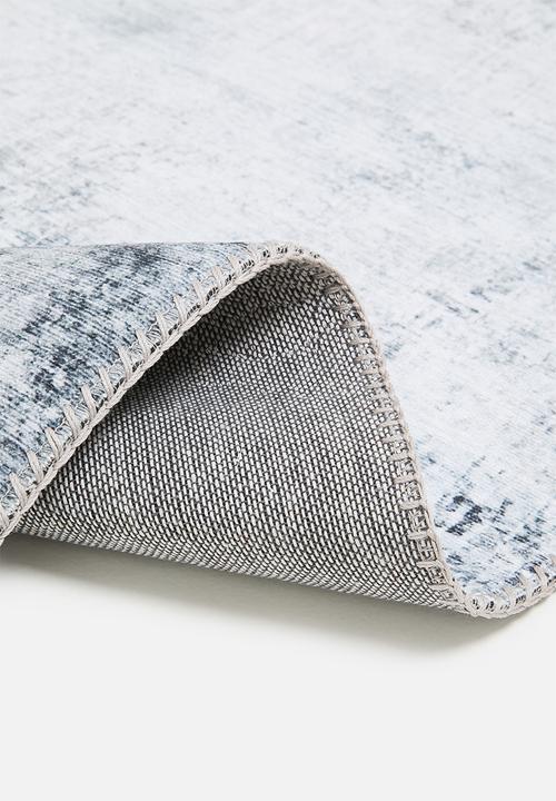 Sixth Floor - Ezra printed runner - distressed grey
