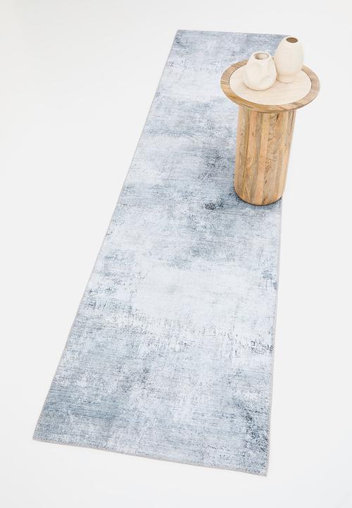 Sixth Floor - Ezra printed runner - distressed grey
