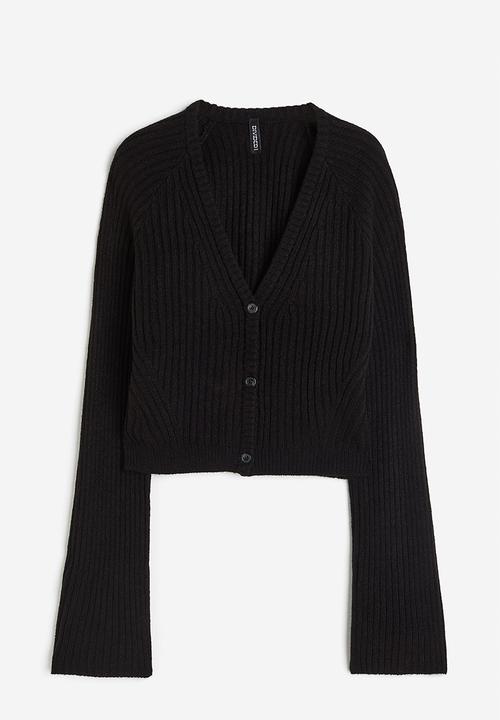 H&M - Rib-knit cardigan - black