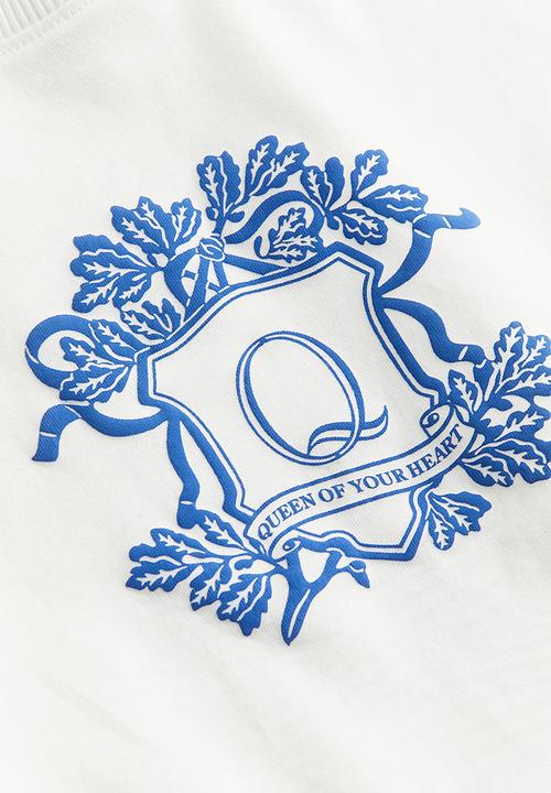H&M - Printed T-shirt - cream/queen