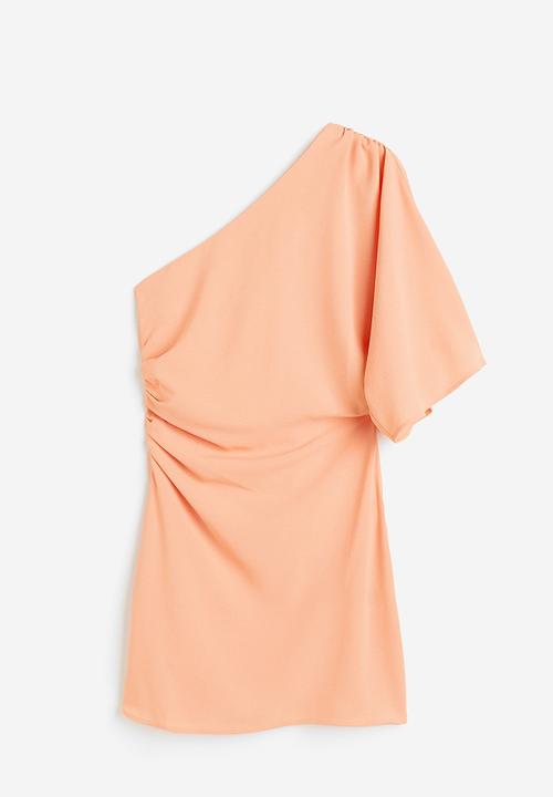 H&M - Draped one-shoulder dress - Orange