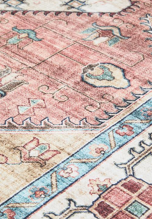 Sixth Floor - Ezra printed rug - terracotta