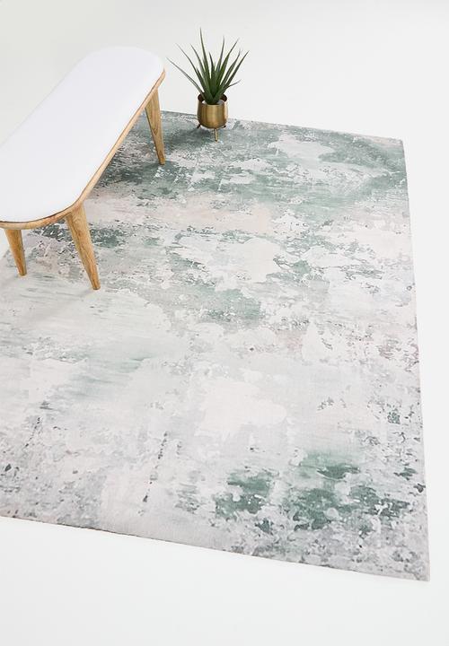 Sixth Floor - Chenille Distressed Rug - Green
