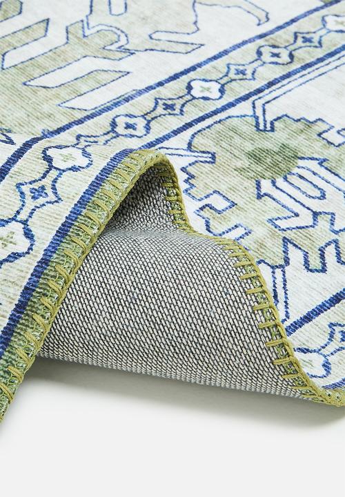 Sixth Floor - Ezra printed rug - forrest green