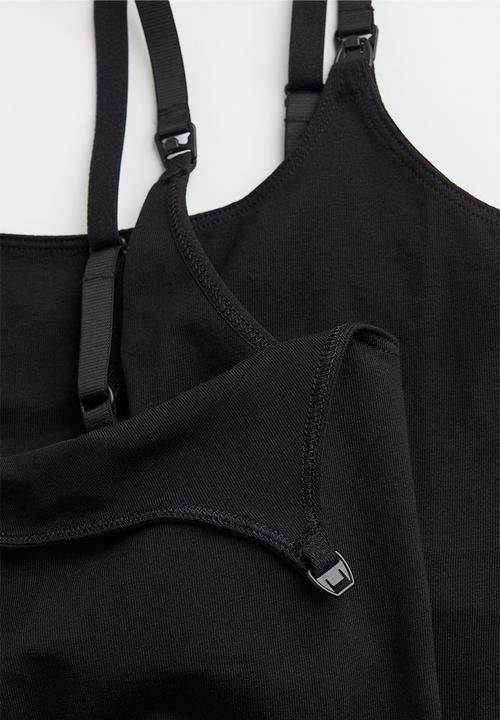 H&M - Mama 2-pack nursing tops - Black