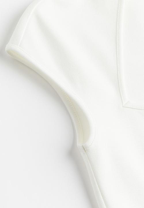 H&M - Cap-sleeved top - white