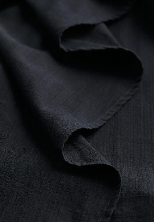 H&M - Cotton wrap skirt - black