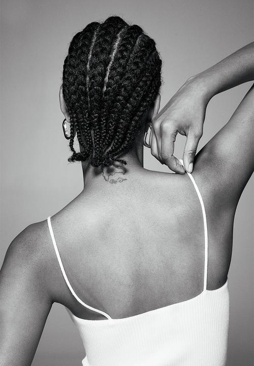 H&M - Rib-knit strappy top - White