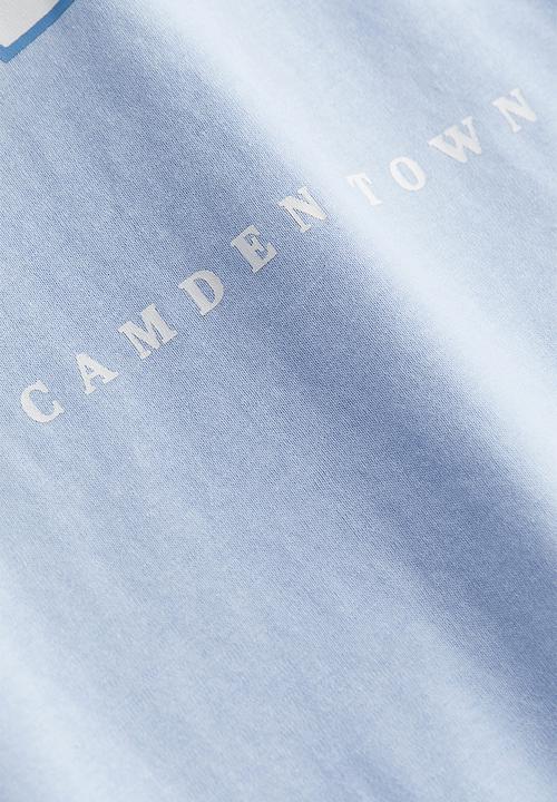 H&M - Oversized printed T-shirt - Light blue London
