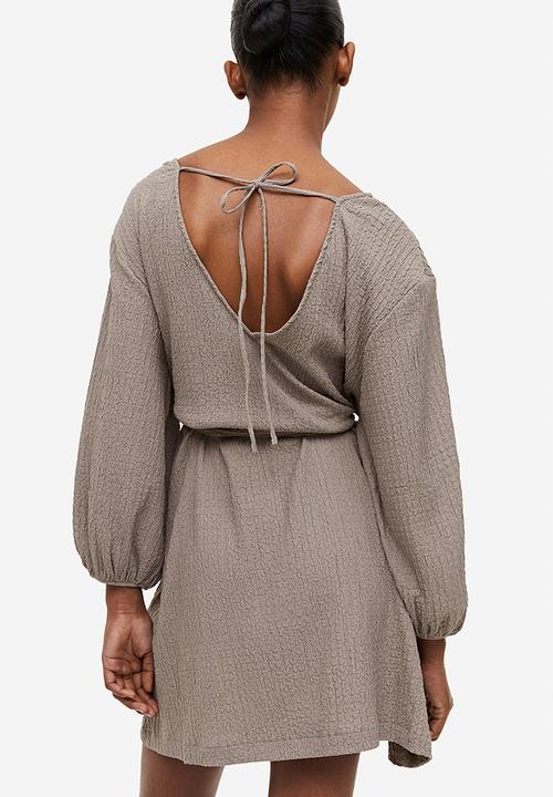 H&M - Textured jersey dress - beige