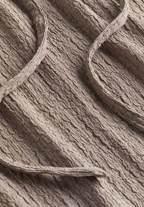 H&M - Textured jersey dress - beige