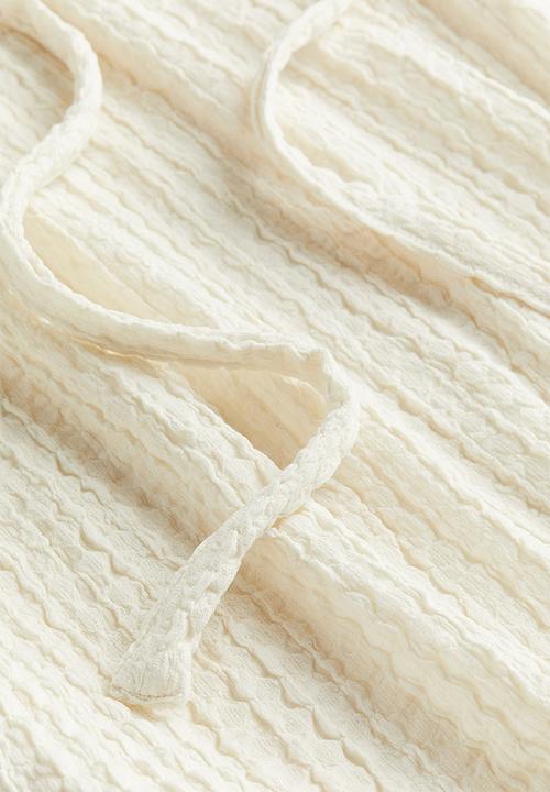 H&M - Textured jersey dress - white