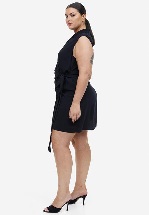 H&M - Blazer wrap dress - black