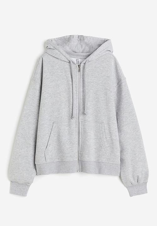 H&M - Zip-through hoodie - Grey