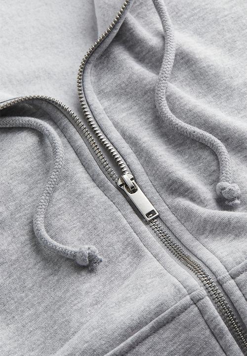 H&M - Zip-through hoodie - Grey