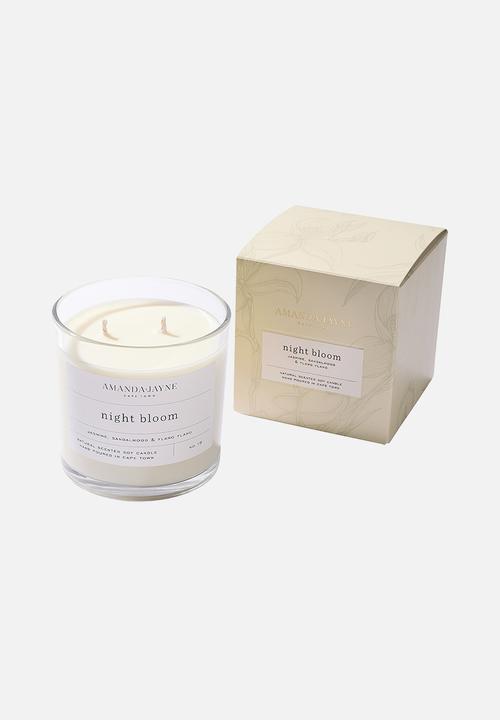 Amanda Jayne - Night Bloom Double Wick Soy Candle - natural